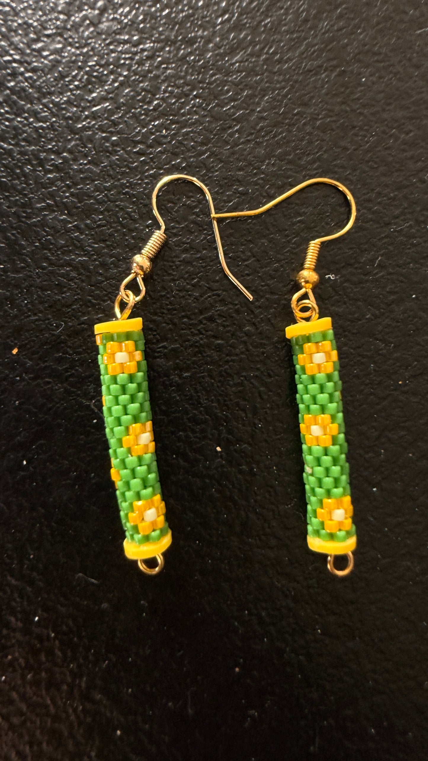 « Secret Garden » – Boucles d’oreilles Miyuki tissées à la main en France | Style bohème chic par Lady B