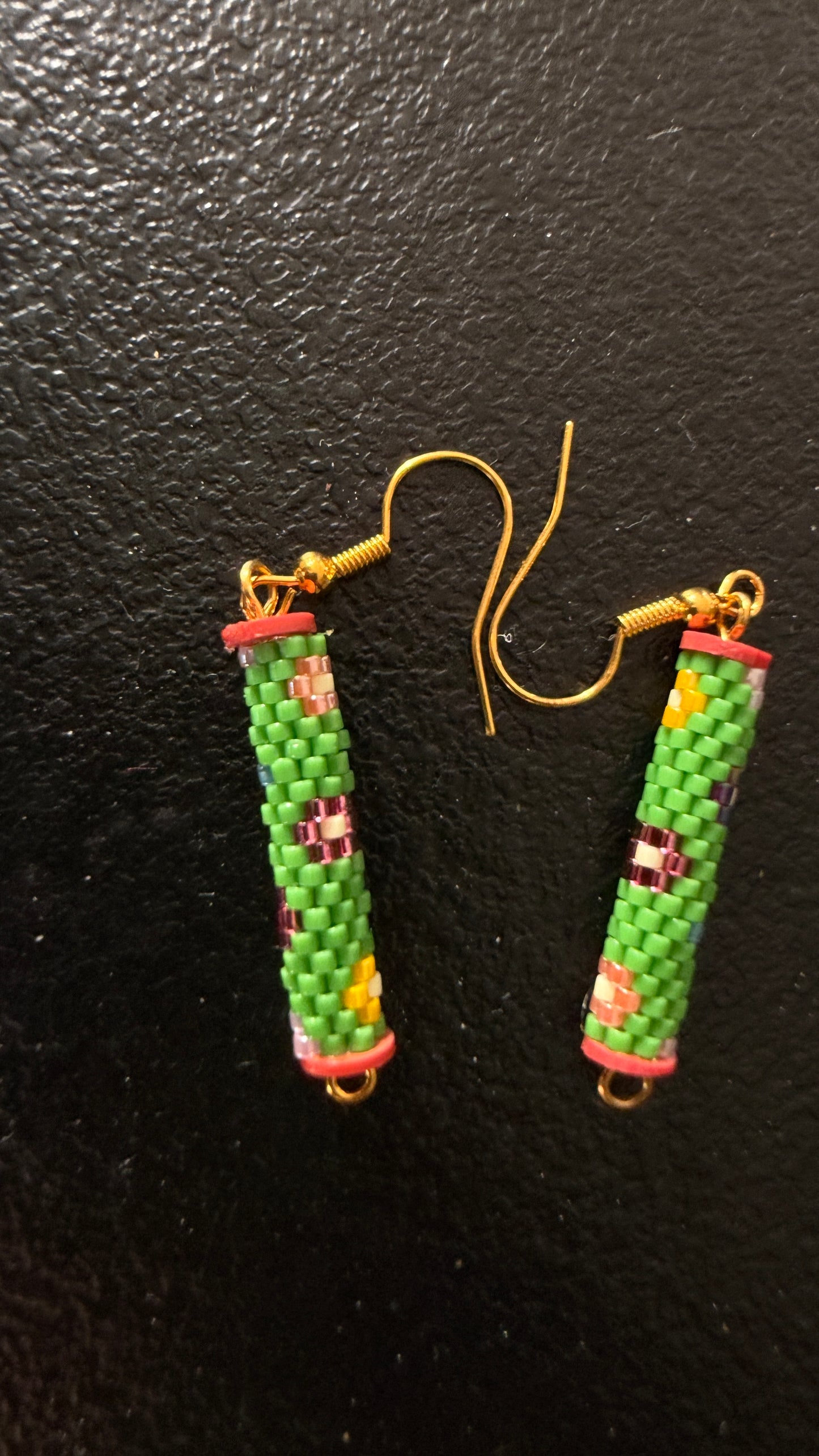 « Secret Garden » – Boucles d’oreilles Miyuki tissées à la main en France | Style bohème chic par Lady B