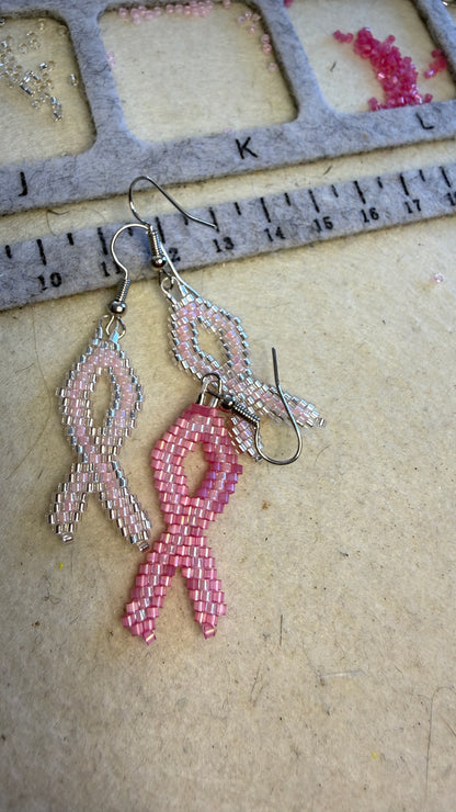 🎀 October Rose – Boucles d’oreilles Ruban