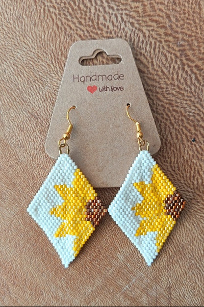Boucles d’oreilles “Soleil de Van Gogh 🌼”