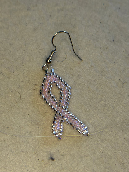 🎀 October Rose – Boucles d’oreilles Ruban