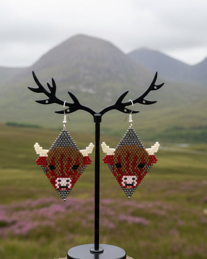 Boucles d'oreilles "Highland Coos"