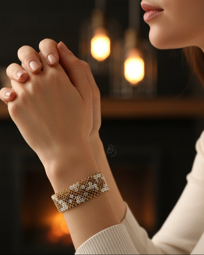 Bracelet Pondo “Golden Vibes Only”