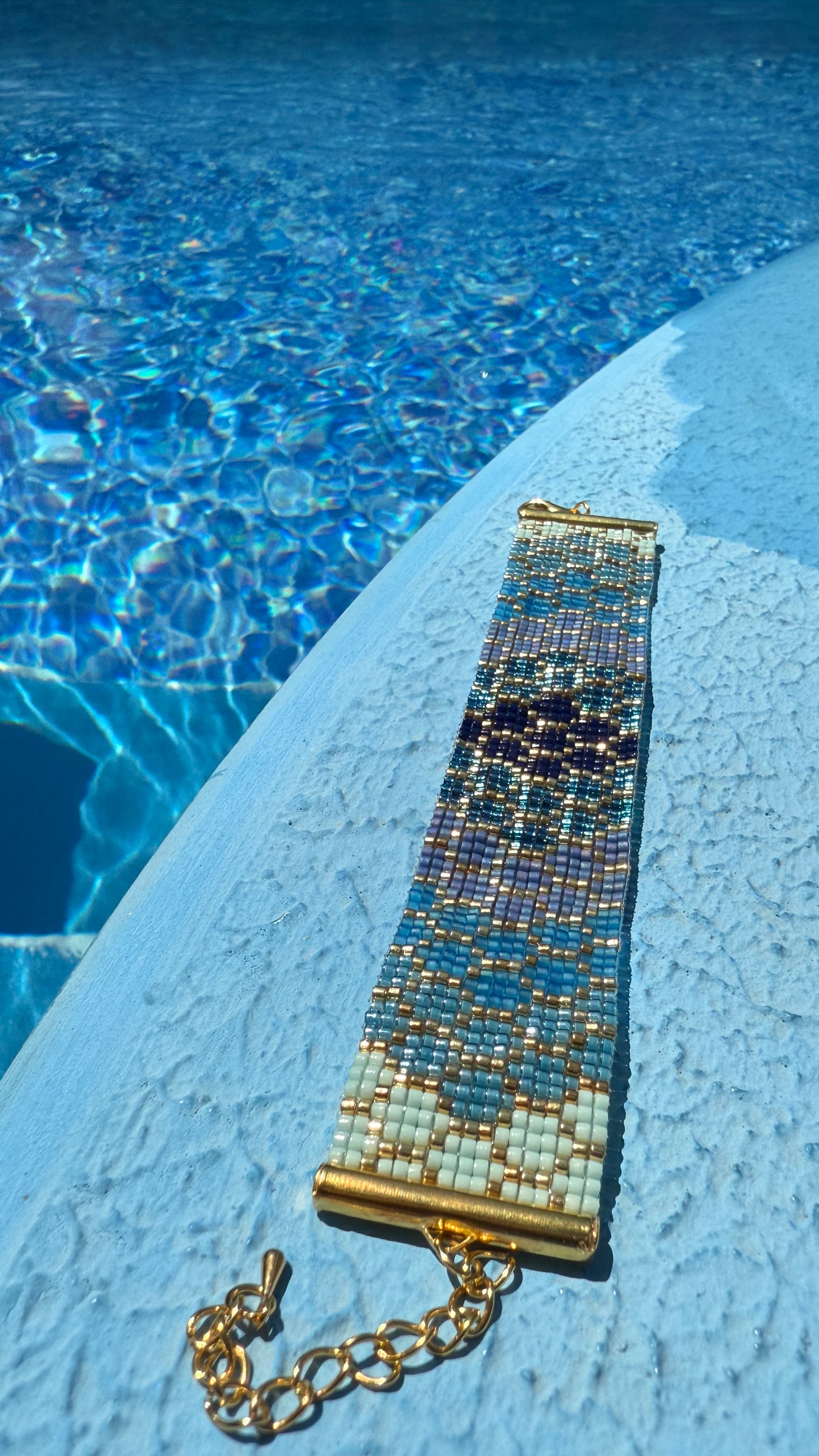 Bracelet "Rêve Océan" tissées à la main