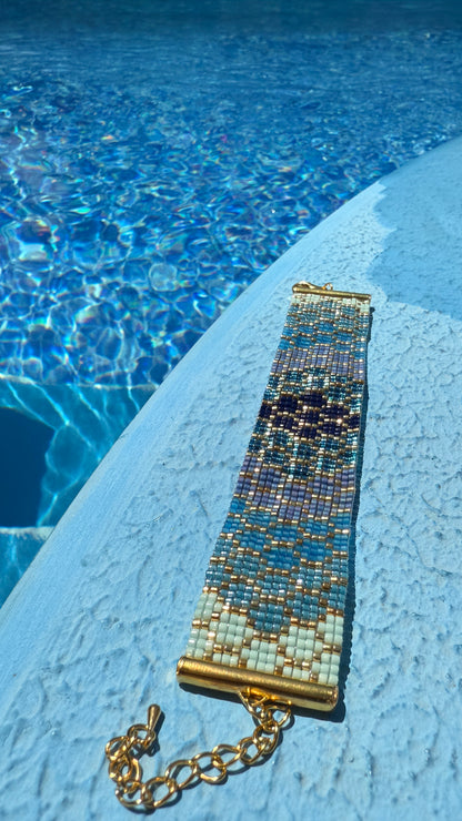Bracelet "Rêve Océan" tissées à la main