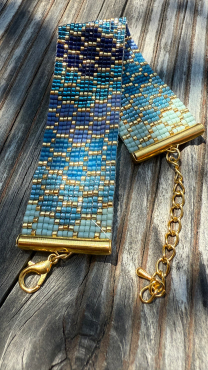 Bracelet "Rêve Océan" tissées à la main